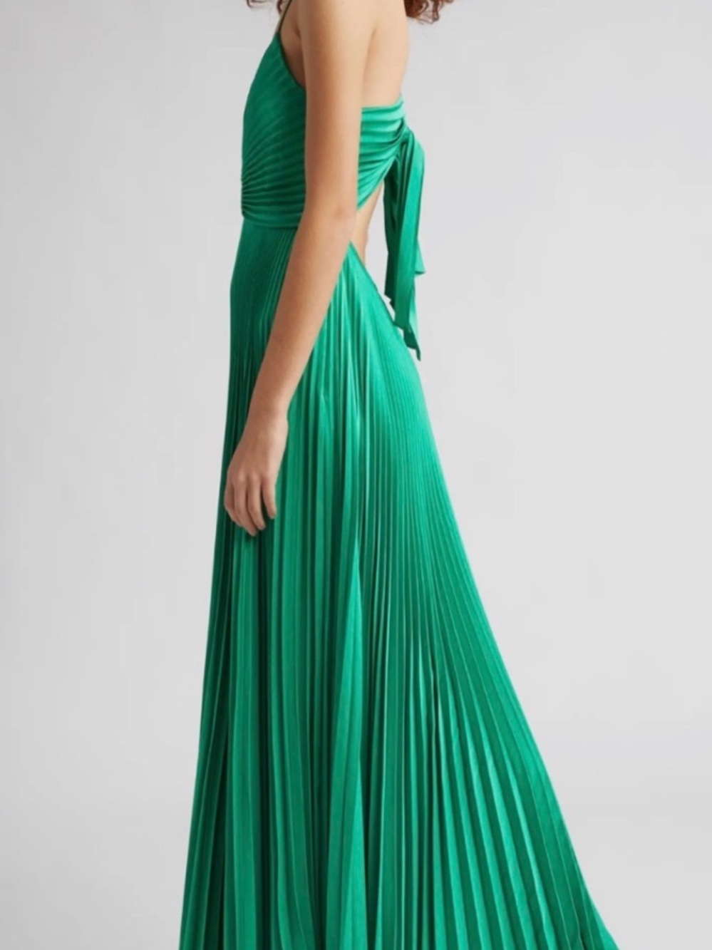 A.L.C. Aries pleated Dress in green Prickly Pear - Picture 3 of 10